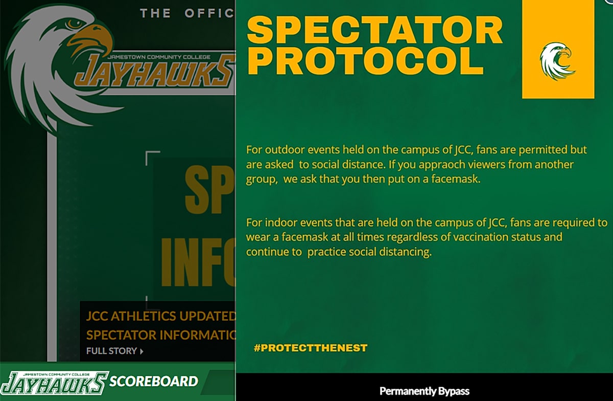 JCC Athletics Spectator Policy